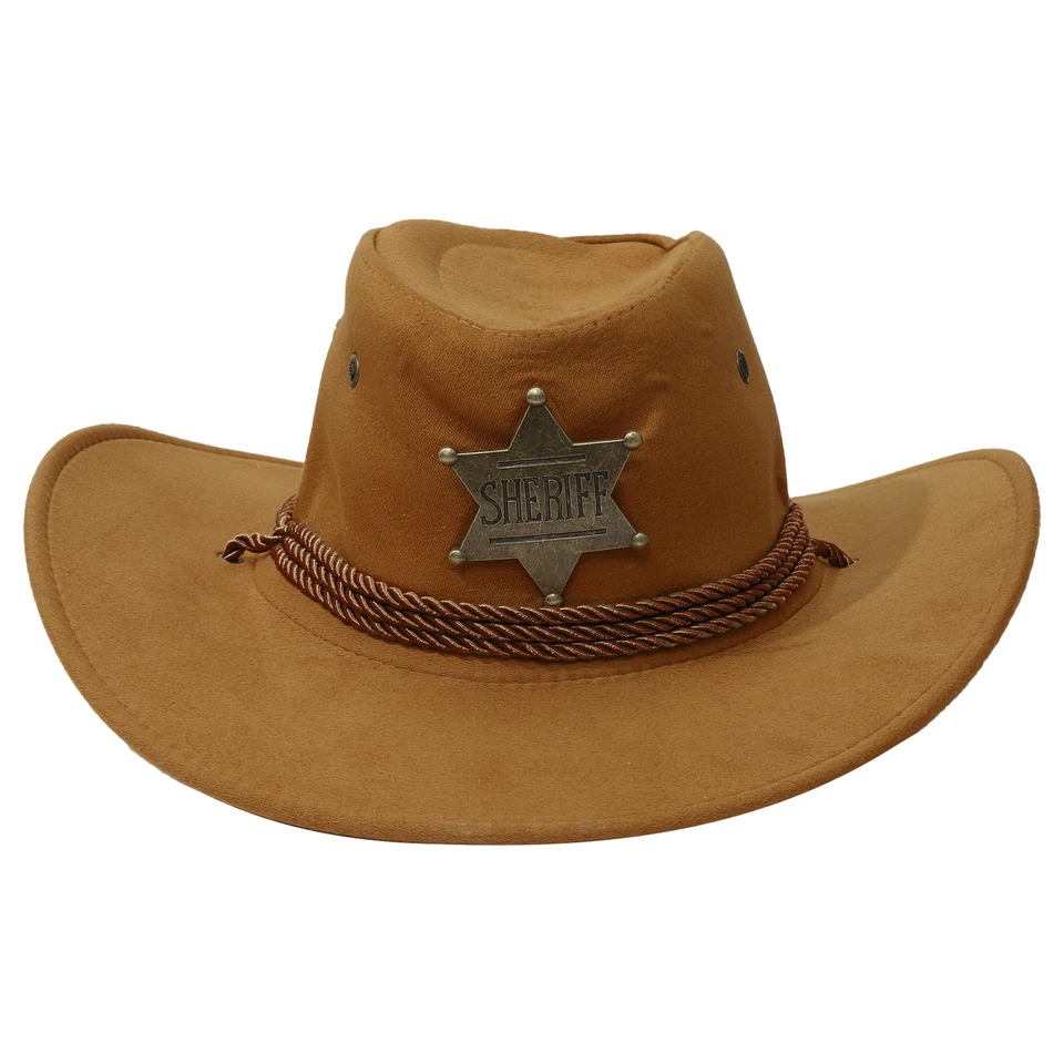 Dospelé ženy Men Western Cowboy Hat Vintage Gentleman Cowgirl Hat