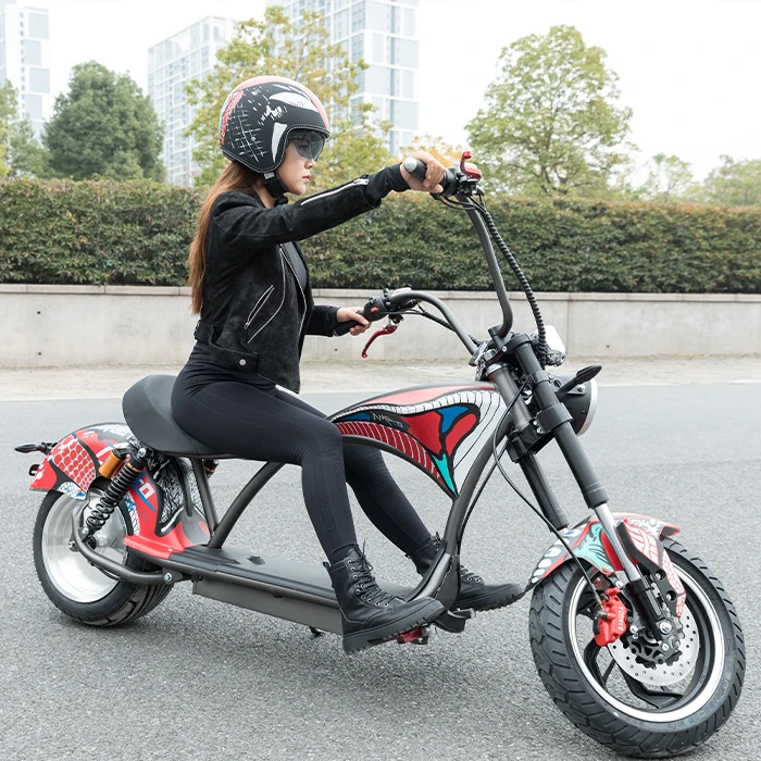 Dospelí elektrický skúter Chopper Motocykel EEC/COC 2000W 60V 20AH CityCoco