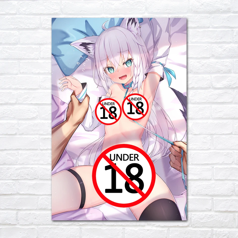 Dospelý anime plagát sexy líška dievča nahá krása karikatúra maľba maľba dekoratívne nástenné umenie Obrázok HD Tlač pre domáci dekor