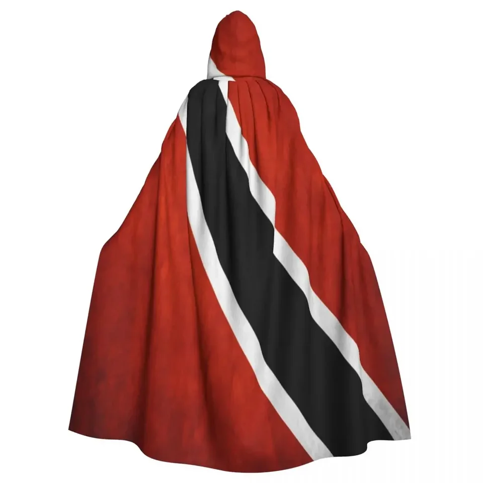 Dospelý Cape Hooded Trinidad a Tobago Flag Stredoveké kostýmy Wicca Vampire Elf Purim Carnival Party
