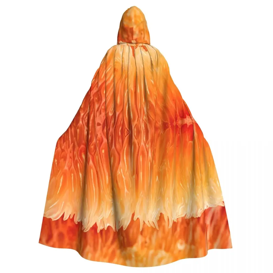 Dospelý plášť Cloak Cape s kapucňou čerstvé šťavnaté grapefruity Pulp Stredoveký kostým čarodejnica wicca upír elf purim karnevalová párty