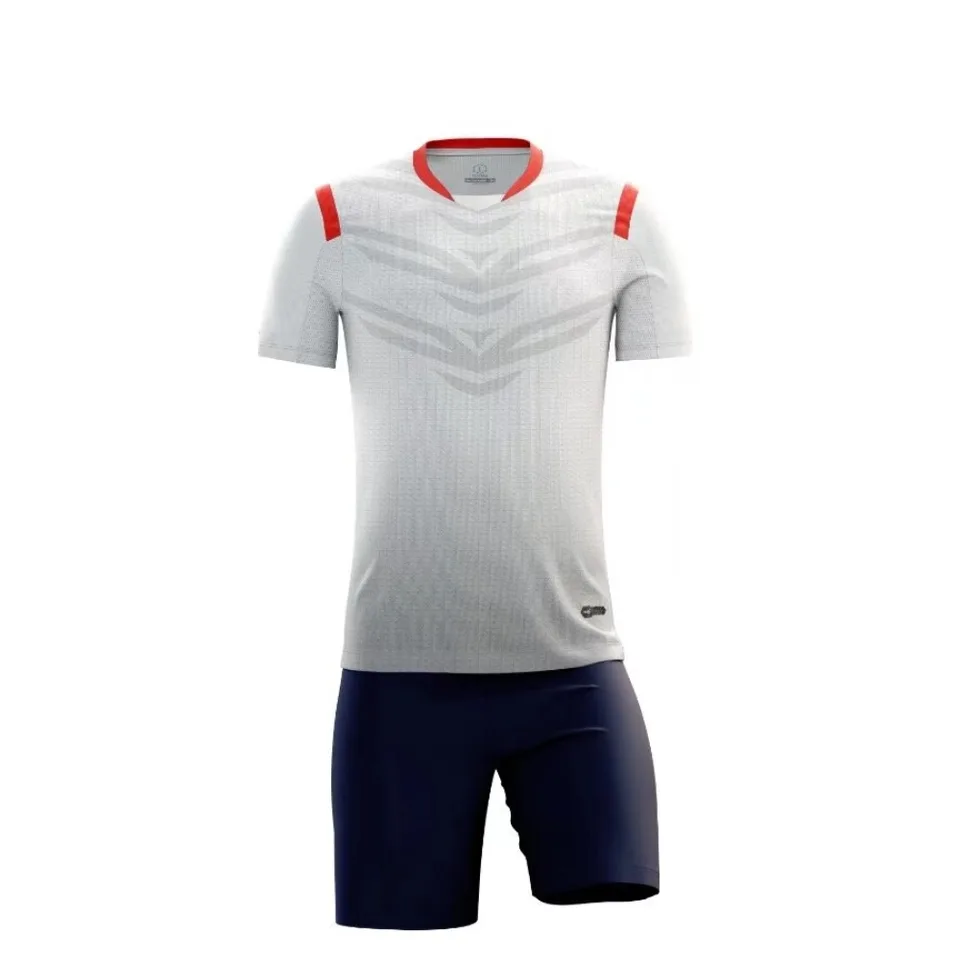Dospelý športový voľný čas futbalový tréningový tím Uniforma Running Sportswear Fitness Suit Rýchle sušenie krátke rukávy