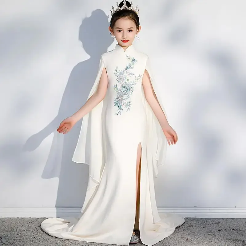 Dospievajúci elegantné večerné šaty pre dievčatá Detské šaty narodeninové oslavy svadobné šaty Mermaid Performácia Sex Sex Šaty
