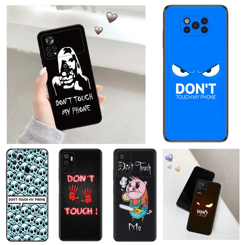 Dotknite sa môjho telefónu Čierny matný anti-kvapkaný puzdro pre telefón pre Xiaomi 13 12x 12t 12S 12 Lite Redmi Note12 CC9 Pro A1 A2 Plus 12c