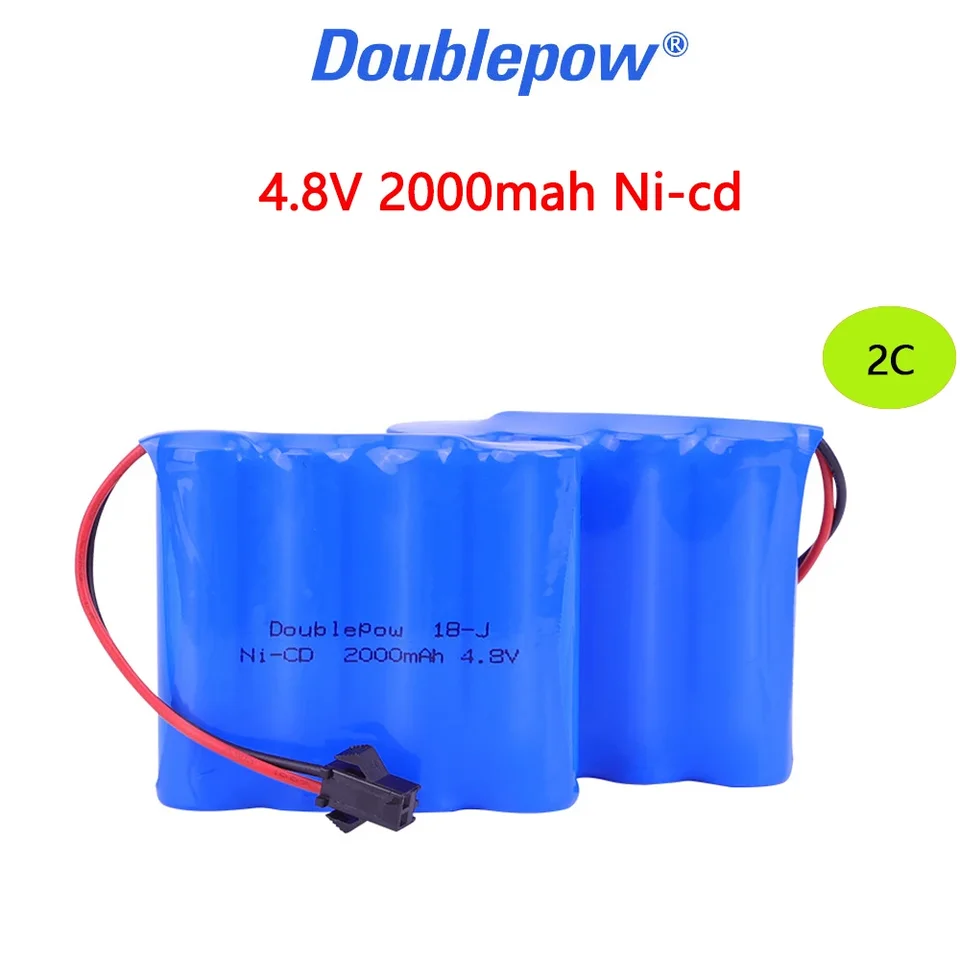 DoublePow 4,8 V 2000MAH NI-CD Nabíjateľná batéria používaná na skládku automobilu so štyrmi koliesmi