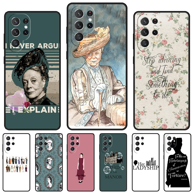 Downton Abbey TV Series Pase pre Samsung Galaxy S24 S23 S22 Ultra Note 10 20 PLUS S8 S9 S10 S20 S21 FE Cover
