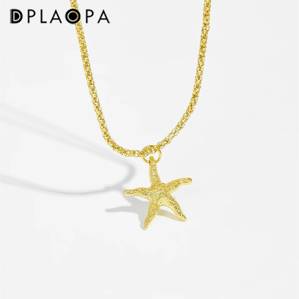 DPLAOPA 925 Sterling Silver Gold Strieborný striebro Coin Circle Prívesok s dlhým reťazcom 2023 Ženy Luxusné jemné šperky