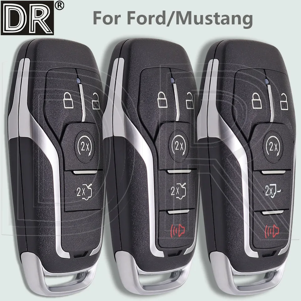 DR 4/5 Tlačidlo Výmena automobilu Diaľkové kľúče puzdro pre puzdro pre Ford Explorer Edge F Series Fusion Fusion Mustang 2013-2017