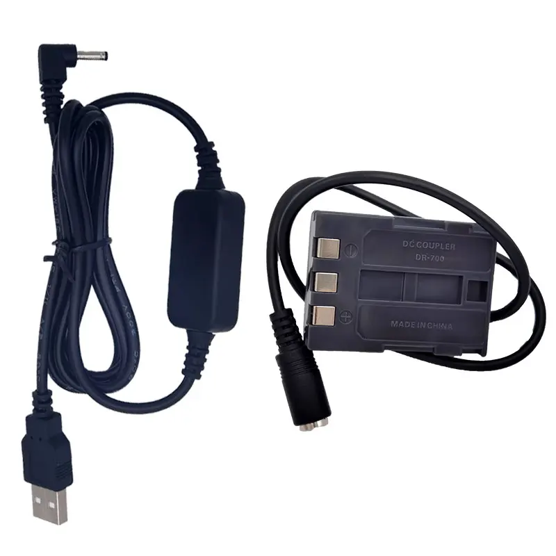 DR 700 DR-700 DR 20 DR-20 DC COUPLER NB-2L DUMIKA BATTERSKÁ BATTERS PLUS USB pre CANON ACK-700 G9 350D 400D XT XTI PowerShot S40 S45