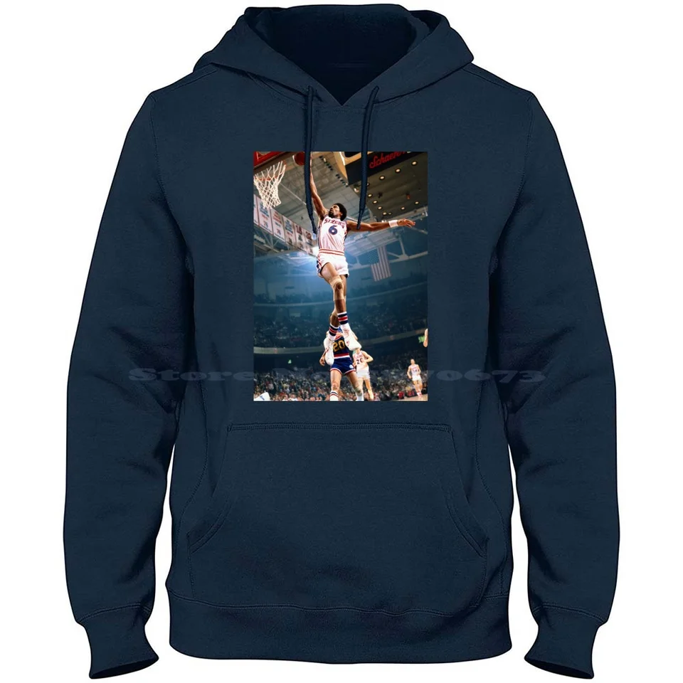 Dr J, Dr. J Cradle 100% bavlnená mikina tričko MVP 2022 Sport Julius Erving Dr J Cradle proti dieťaťu 1974 Dr J Best