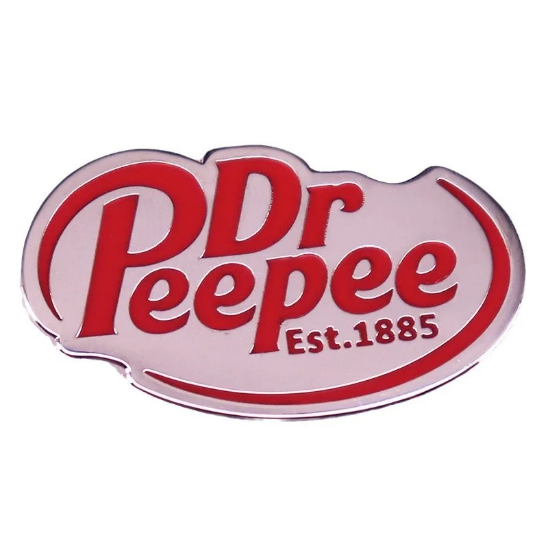 Dr Peepee Badge Gamer Meme Enamel Pin Brošňový šperk batoh zdobí darčeky