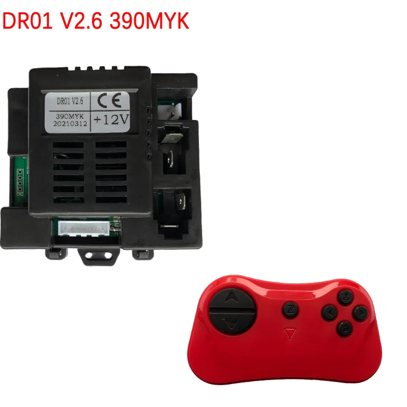 DR01 V2.6 390MYK Detská elektrická hračkárska auta 2.4g Bluetooth Remote Control Activer Active s hladkou funkciou spustenia