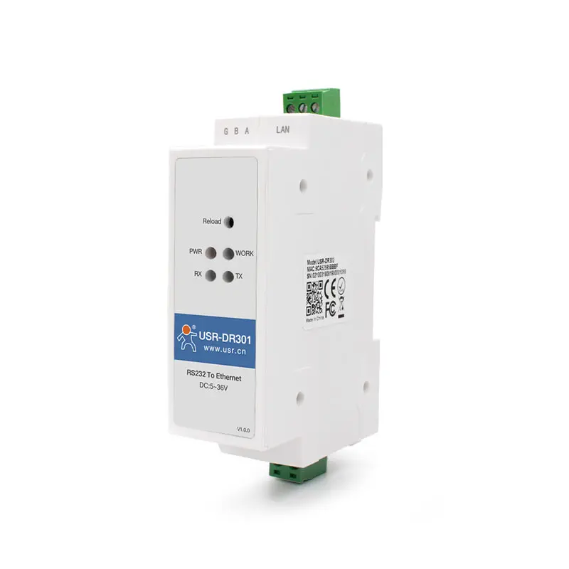 DR302 DR301 DIN Rail Serial RS485 RS232 do Ethernet TCP/IP RJ45 Serverový modul Ethernet Converter Modbus RTU na jednotku Modbus TCP
