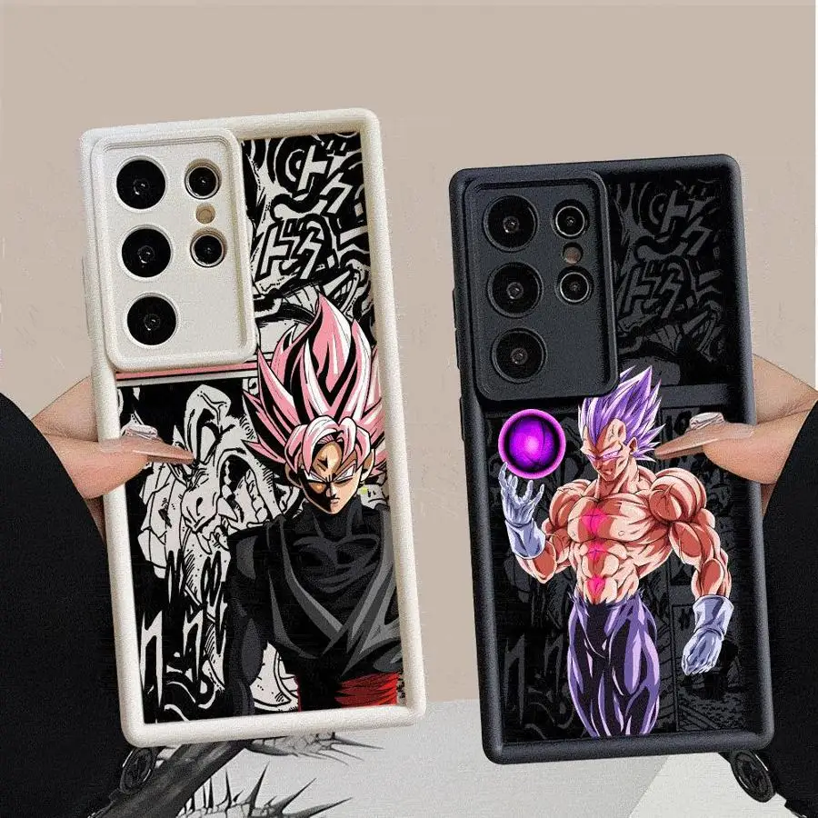 Draci Anime Balls Puzdro pre Samsung S21 S23 S22 S24 S25 Plus S21 S22 S23 S24 S25 Ultra S21 S23 S20 FE matný