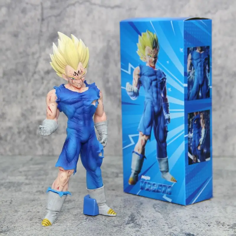 Dragon Ball 20cm Majin Vegeta Battle Poškodenie anime figúrky vegetagk obloha PVC akčné figúrky zbierka hračky hračky dekorácie darčekový model