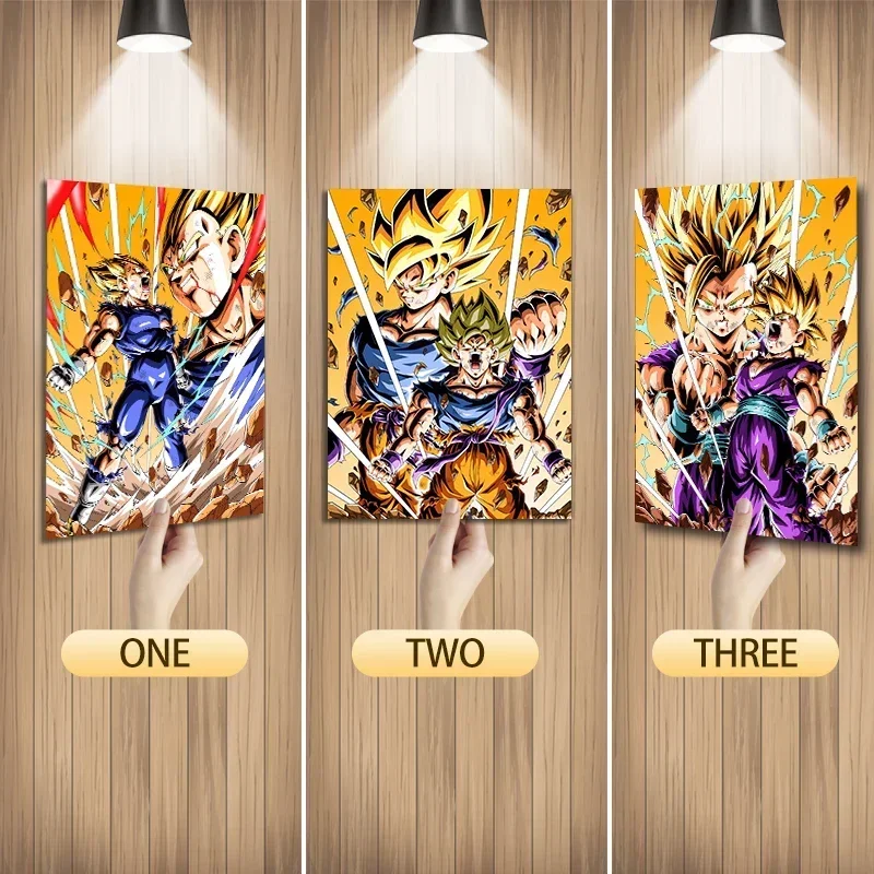 Dragon Ball 3D plagát anime stena plagát anime maľba 3D flip gradient plagát 3D tlačiarenské domy