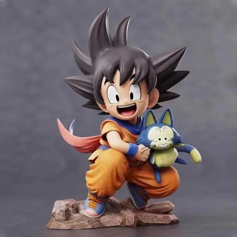 Dragon Ball Anime figurs Deti Goku Drží na Poole Cartoon Model figuríny auto dekorácie detské hračky Fanúšikovia darček