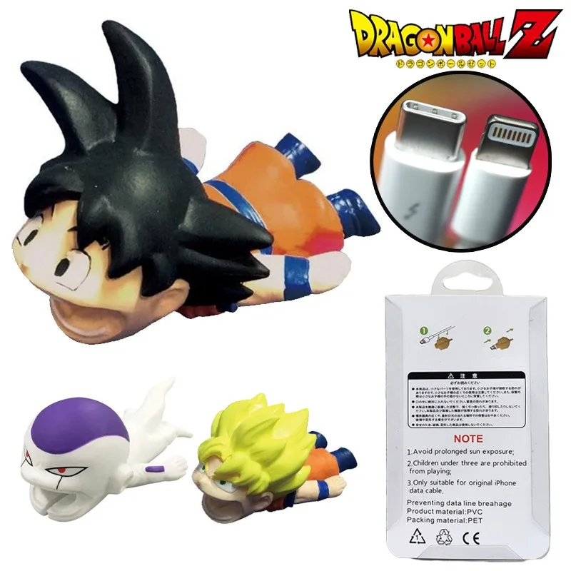 Dragon Ball Anime Gukon Nabíjacie káble kryt kryt karikatúry dátový riadok kábel kábel pre iPhone Xiaomi USB káblové puzdro darček
