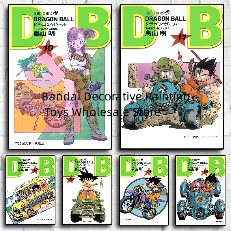 Dragon Ball Canvas Tlač klasického domáceho dekorácie anime figúrky Obrázok Moderné tlačené anime modulárne plagát pre nástenné umenie obývacej izby