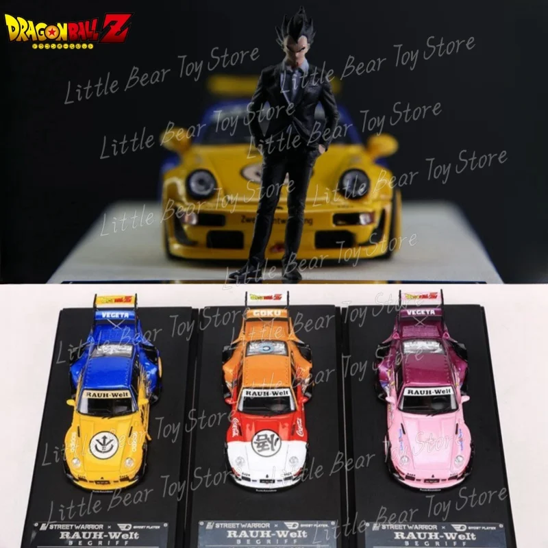 Dragon Ball Co-Branded Porsche RWB964 RWB993 Model Hray Anime postava Son Goku CAR