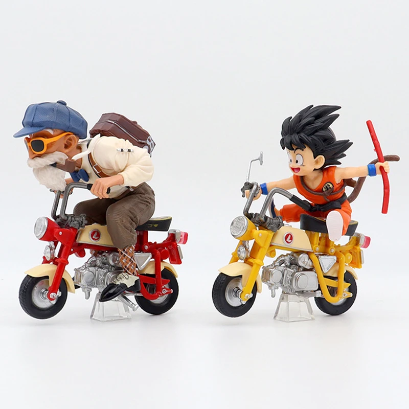 Dragon Ball Figurín Motocykel goku a korytnačka nesmrteľná akčná figúrka Motor GK Socha PVC Collectible Dolls Dicktop Darček