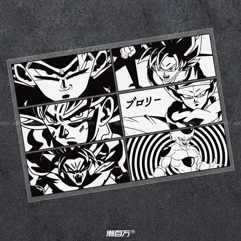 Dragon Ball Goku Black and White Comic Car Sticker Japano