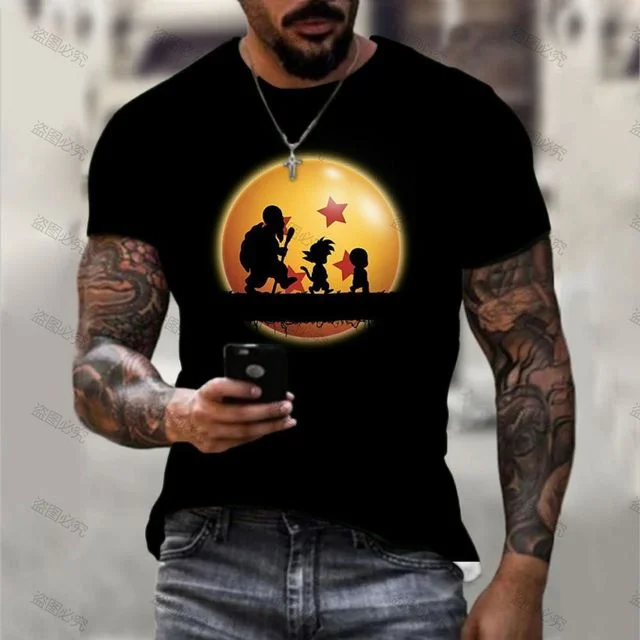 Dragon Ball Masculino Payovo tričko Goku, vegeta topy, estilo harajuku, streetwear, vrcholy, 2024