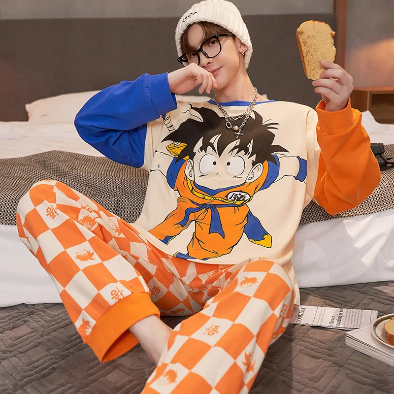 Dragon Ball Pajamas Sets anime syn goku y2k muž spánok