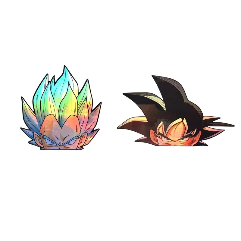 Dragon Ball Super/GT/Z STRECERS STRÁNKY STRÁNKY Automobily Kreatívne samolepky na motocykle Čierne Goku Creative Body Scr pošhrúvacie nálepky