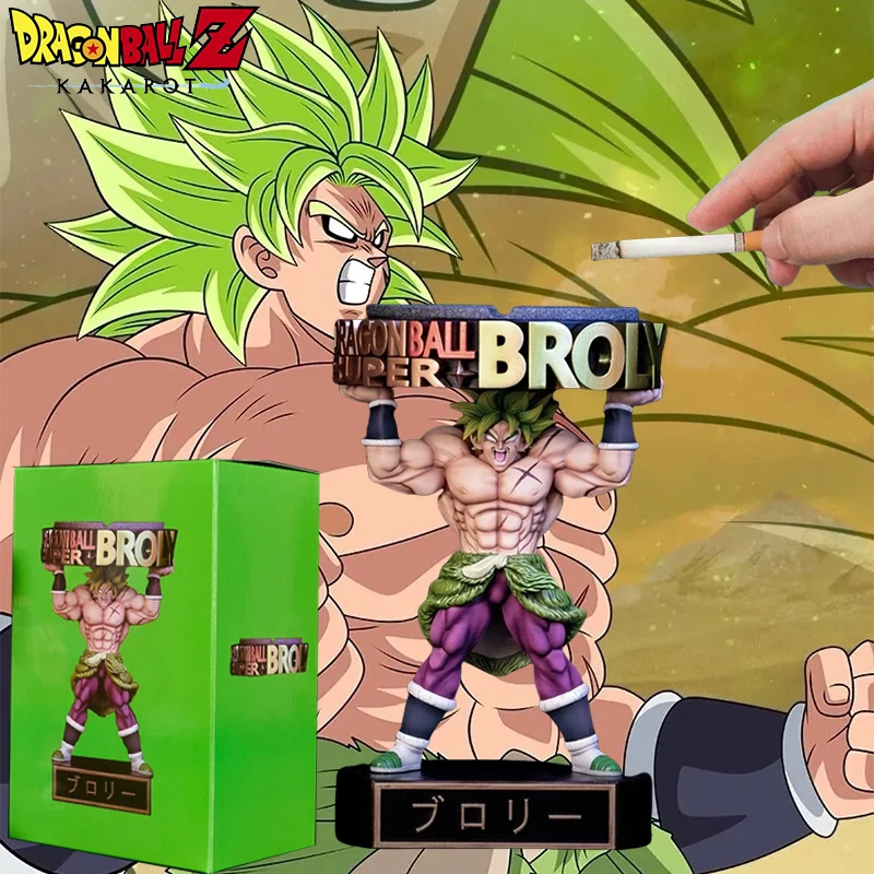 Dragon Ball Z Animácia Broli Buu postava Ashtray Men Ženy auto Ashtray Doll Model Hray Office Home Creative Desktop Darček