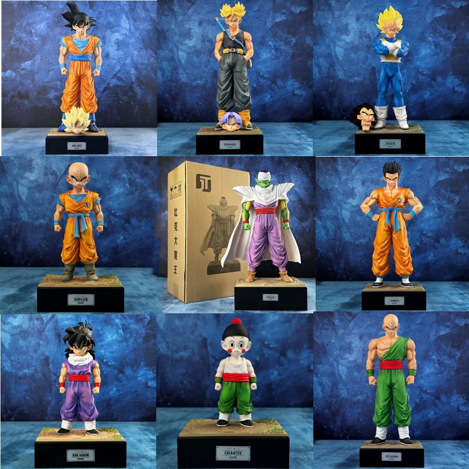 Dragon Ball Z Son Goku Gohan Piccolo Trunks Warrior Kurilin Unlimited GK Anime Figures PVC Manga Collection Collection Model Toy Gift