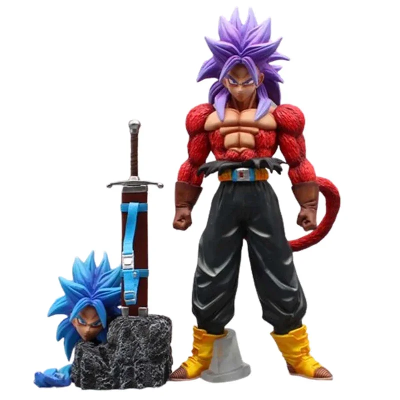 Dragon Ball Z SSJ4 Trunks Action Figure Hračky anime dbz super saiyan 4 torankusu figura manga figurína 27cm zbierka Model Gift