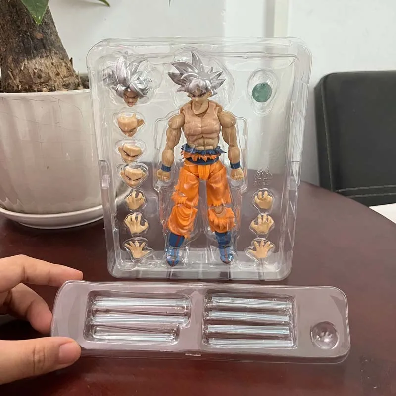 Dragon Ball Z super postava biele strieborné vlasy syn goku akčná figúrka Goku 16cm Model hračky spoločná hnuteľná bábika Vianočný darček