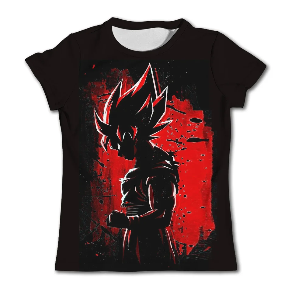 Dragon Ball Z Tričko Anime tričká Detské odpaliská karikatúra goku tričko chlapec oblečenie detské topy deti letný mäkký krátky rukáv
