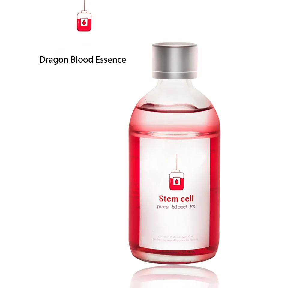Dragon Blood Essence pre tvár rozjasniť jemné línie Zmršťovanie pórov tvárou v sérovom make -up kozmetika Kórejské výrobky starostlivosti o pleť 100 ml