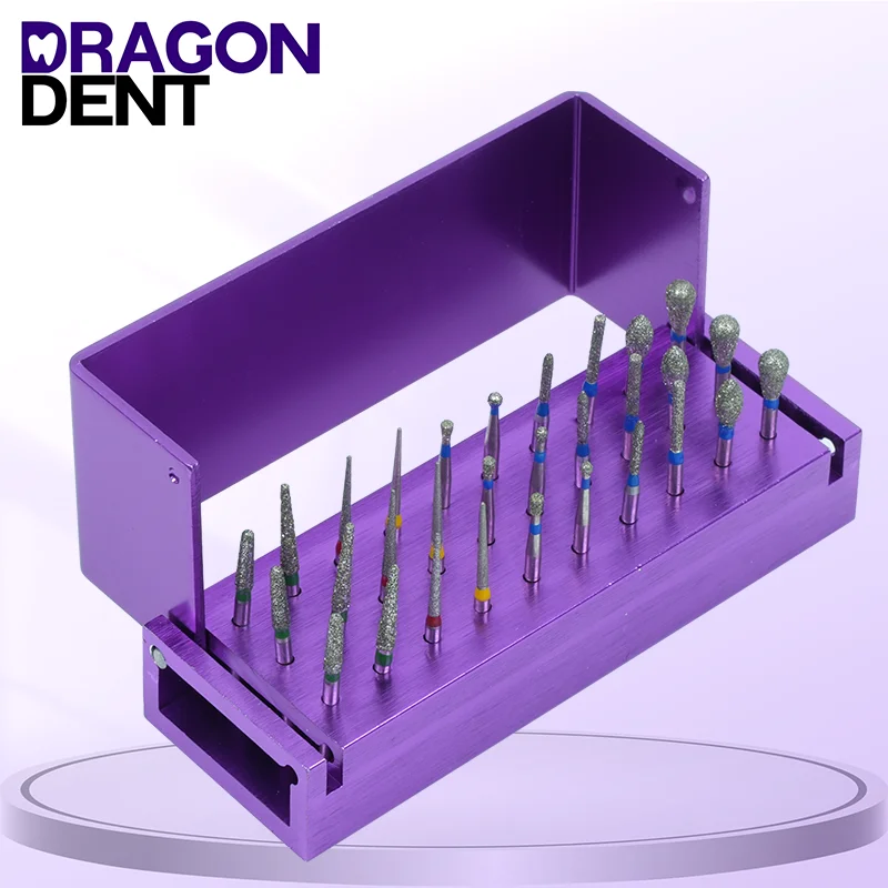 Dragon Dent 30ks/set Dental Burs Drill Leštiaci zubný lekár Strawberries Dental Diamond Burs bór Fg High Speed ​​1,6 mm