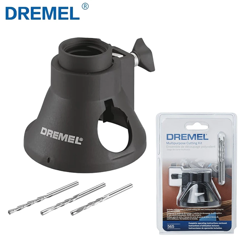 Dremel 565 viacúčelová rezací sprievodca súprava pre elektrické rotačné nástroje elektrické mlynčeky s 1 sprievodcom a 3 strihané bity diel