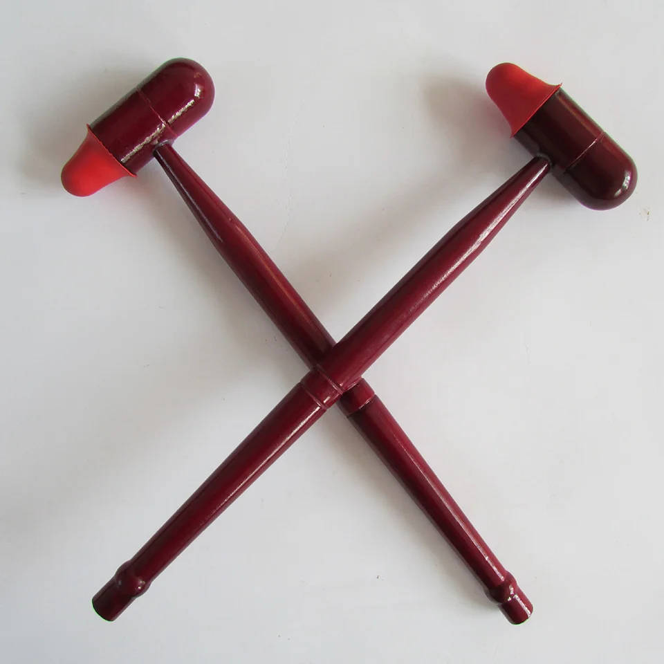 Drevená akupunktúra Potravina Masáž tyčinky Massager Massager Massage Massage Tool Stres relax (červená)
