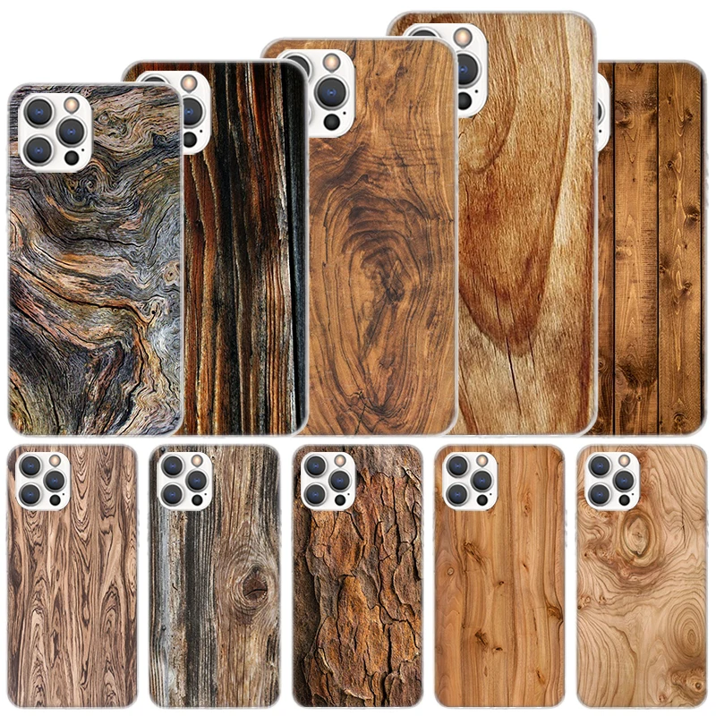 Drevená drevená vzorka Mäk pre iPhone 16 15 plus 11 12 13 Mini 14 Pro Max Apple Phone Cover XS XR SE 7 8 SE Coque 11 12 13