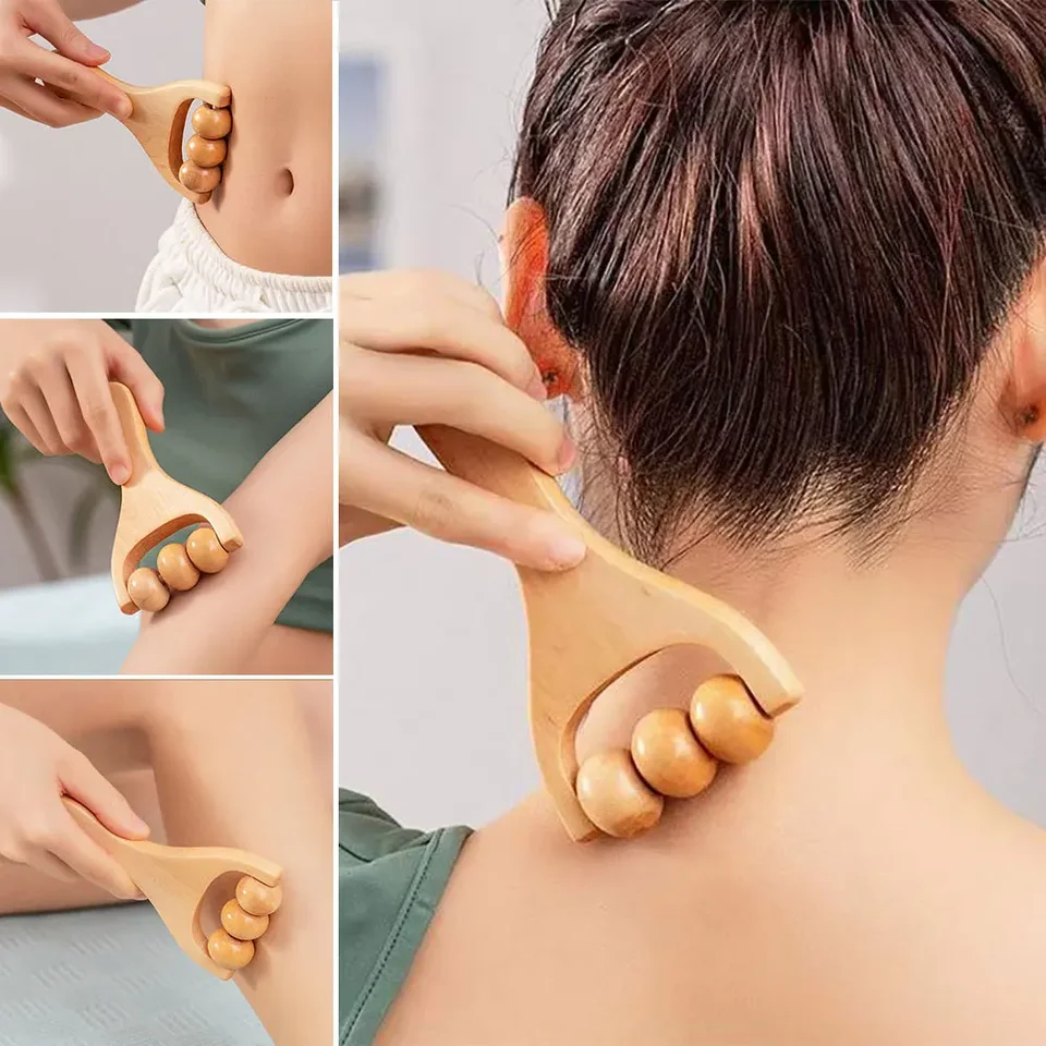 Drevená masážna masážna valček Massager Univerzálny masáž masáže rúk Masáž Masážový masáž Masáž Masáž Masáž Masáž