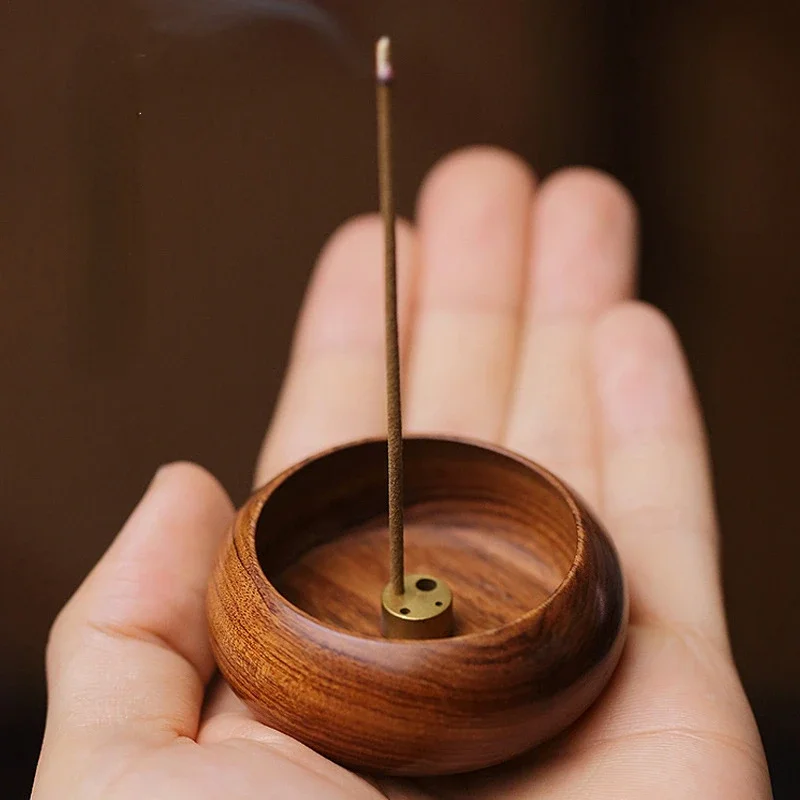 Drevená misa Typ Mini kadidlo držiak ružové drevo kadidlo horák horák držiak misa misa tvar Cenzer domáca dekorácia aromatická vôňa