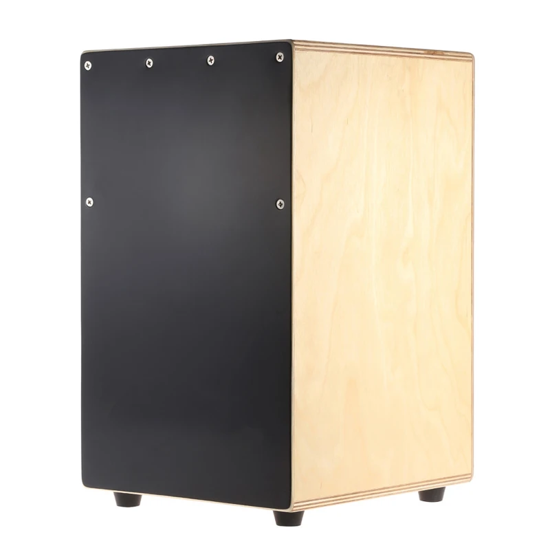 Drevené Cajon ručné bubon pre deti Detský bubon Persussion Instrument so bodkami gumové nohy 23 * 24 * 37 cm