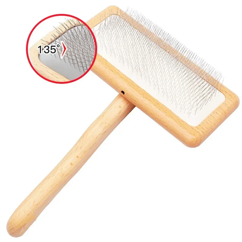 Drevené psie psa drevené psie hrebeň domáce zvieratá remover psov starostlivosť o psie kefka Cat Cat Knot Hrebeň Pohodlné rukoväte psie psie
