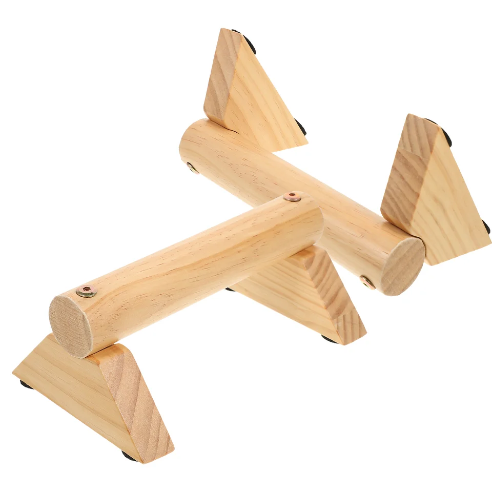 Drevené push-up bar brušné trénera bary cvičiť vybavenie Press-up Stand Cvičenie Rukoväte kľučky telocvične telocvične