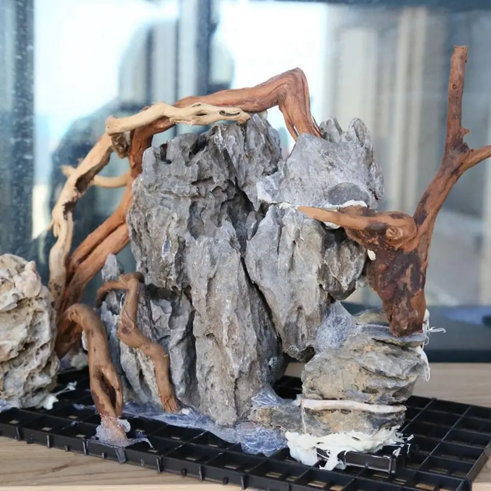 Drevené umelecké dielo dekorácie akvárium dekorácia plazov krajinárske úpravy Tank Pozadie kukučka koreň prírodný kmeň Driftwood Pastň