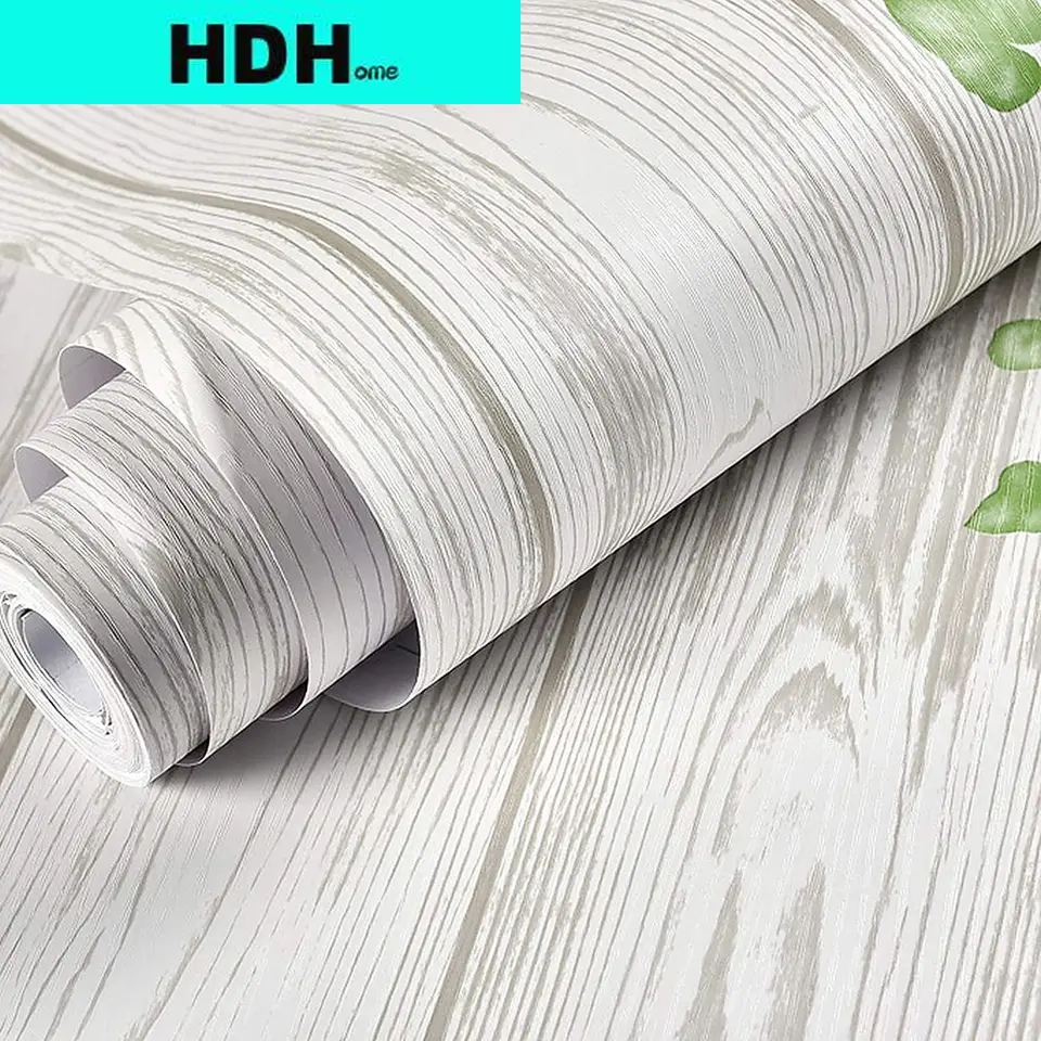 Drevené zrno tapety biele drevené dosky Odlúčika a odnímateľná dekoratívna kontaktná papier zúfa