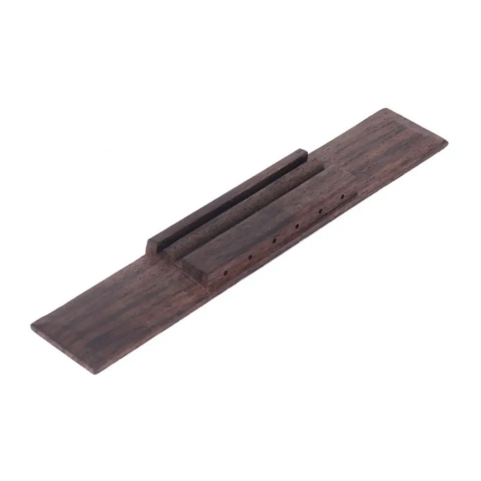 Drevený akustický gitarový most Pins Rosewood dolné sedlové orechy súpravy Rosewood Tailpiece Unisex Guitar Guitar Saddle Unisex