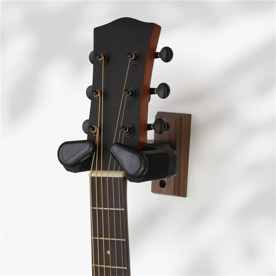 Drevený gitarový vešiak Hook nekĺzavý gitarový držiak stojan Universal Guitar Hanger Rack pre elektrickú gitaru ukulele bass