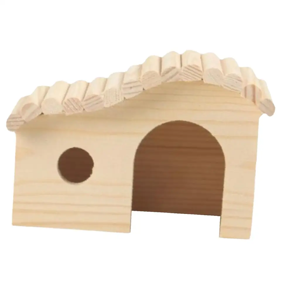 Drevený škrečok House Guinea Pig Chata Small Pets Sleeping Hut Hutster Decor pre malé zvieratá Dodávky