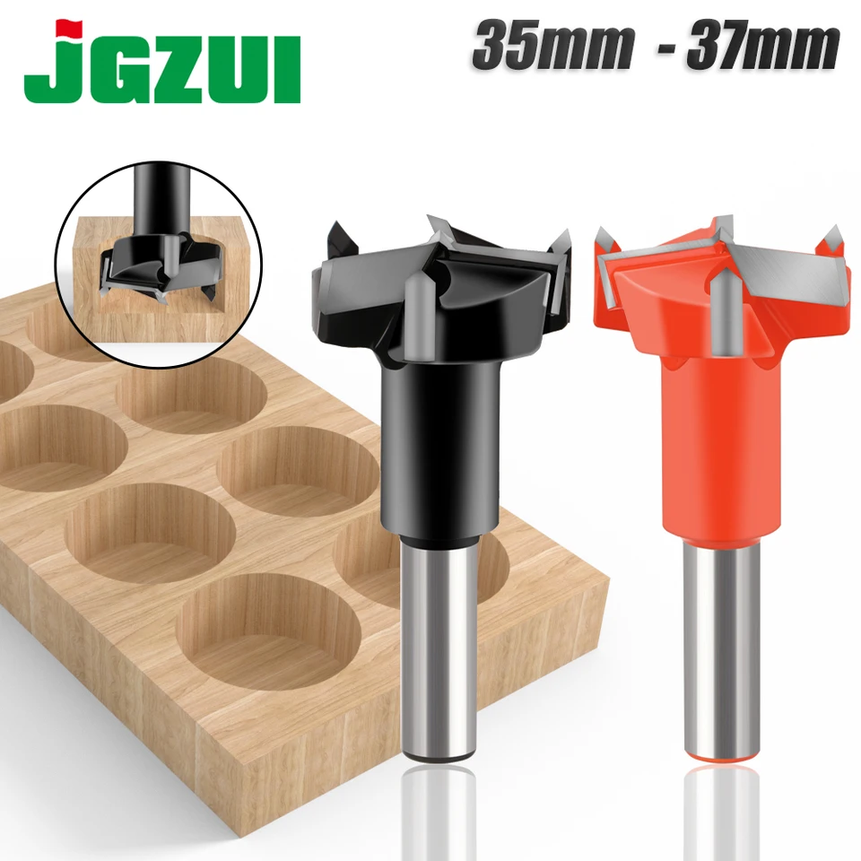 Drevičkový stroj s priemerom trojpriemeru vŕtačka vŕtaná zliatina Otočná zliatina drevené bitky otvárač 35-37 mm volfrám závesu